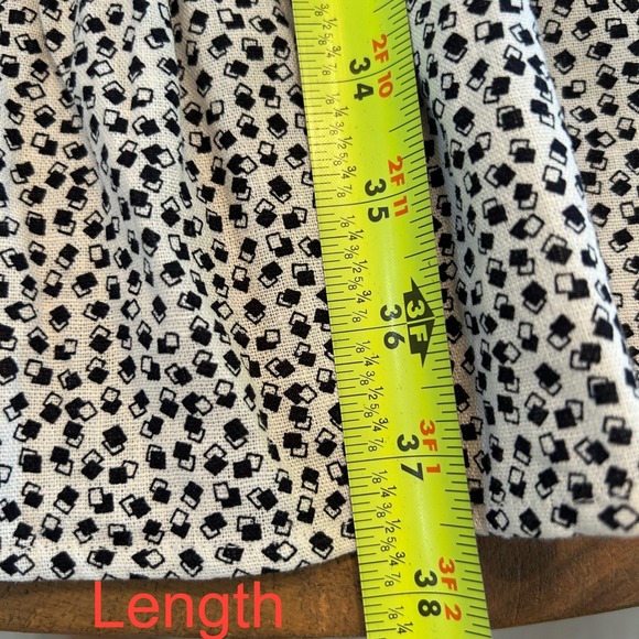 Banana Republic Womens Black White Geometric Linen Blend Shirt Dress Lg Y2K NWT - Picture 10 of 12